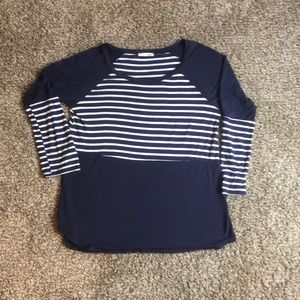 Women’s striped long sleeve tee